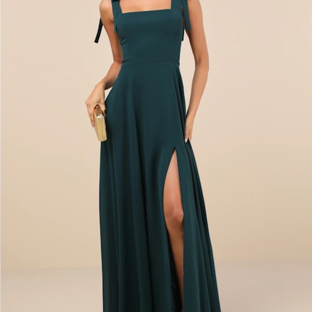 Lulus NWT Green Maxi Dress